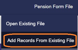 Append rows from an existing file