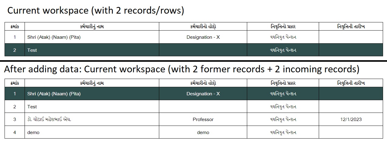 Append rows from an existing file