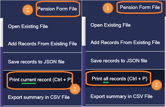print the record(s)
