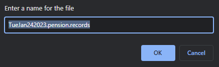 rename the record